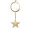39" Gold Metal Eclectic Moon & Stars Wind Chime